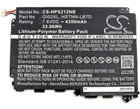 Battery for HP Pavilion X2 - 12-B096MS Pavilion X2 12 Pavilion X2 12-B000 Pavilion X2 12-B010N Pavilion x2 12-B100NA 832489-421 833657-005 841565-001 GI02XL HSTNN-LB7D TPN-Q169