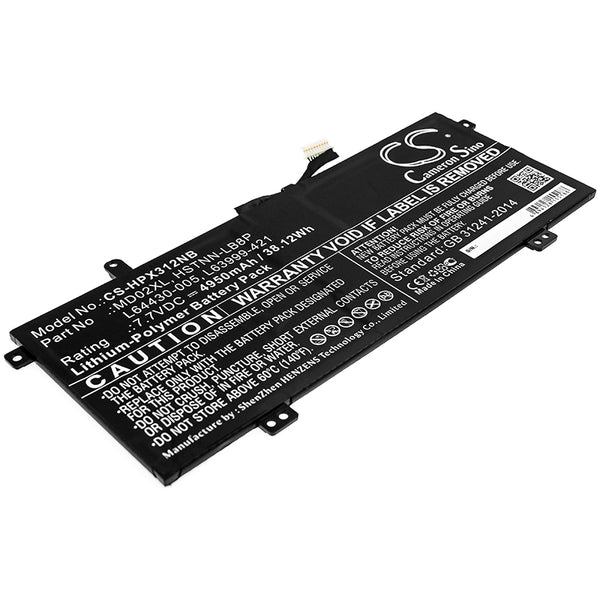 Battery for HP Chromebook X360 12B-CA0010NR Chromebook X360 12B-CA0001NB Chromebook X360 12B-CA0005NF HSTNN-LB8P L63999-421 L64430-005 MD02XL