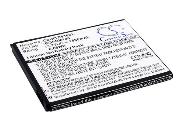 Battery for HTC D616d D616h D616w Desire 616 Desire 616 Dual SIM Desire D616 Desire D616D Desire D616H Desire D616w V3 701701000951 BOPBM100