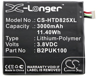 Battery for HTC 2PUK00 D825h D825u Desire 825 Desire 825 Dual Sim Desire 825 TD-LTE 35H00258-00M 35H00258-03M B2PUK100