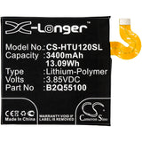 Battery for HTC Exodus 1 Exodus 1 Global Exodus 1 Global Dual SIM U12 Plus U12+ 35H00278-00M B2Q55100
