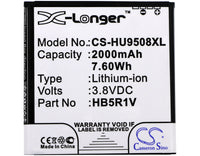 Battery for Huawei HN3-U01 Honor 2 Honor 3 Honor II Honor Quad U9508 HB5R1V