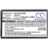 Battery for Huawei C2822 C2823 C2827 C2930 C6100 C7189 C7260 C7300 TD30 HB62L HB6A2L