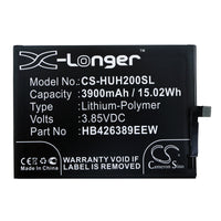 Battery for Huawei Honor 20 Lite Honor 20 Youth LRA-AL00 HB426389EEW