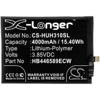 Battery for Huawei Honor View 30 Pro Honor View 30 Pro 5G OXF-AL10 OXF-AL10I OXF-AN10 OXF-N29 HB446589ECW