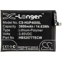 Battery for Huawei ANA-AN00 ANA-TN00 P40 HB525777ECW HB525777EEW