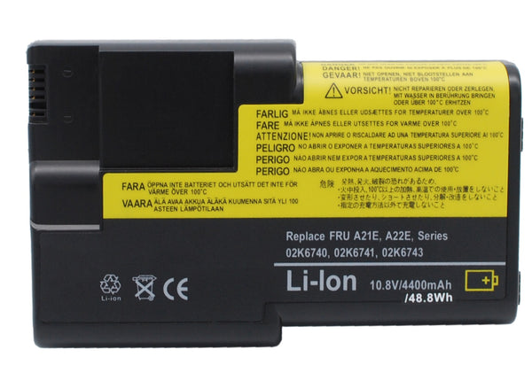 Battery for IBM Thinkpad A21e ThinkPad A21e-2655 Thinkpad A22E ThinkPad A22e-2655 ThinkPad i1800-2655 02K6739 02K6743 02K6776 02K6778 02K6779 08K8027 FRU 02K6740 FRU 02K6741