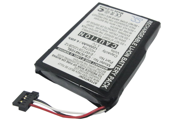 Battery for Navman N60i Navpix E4MT081202B12