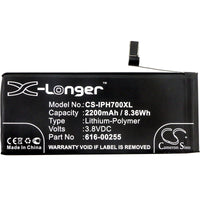 Battery for Apple A1660 A1778 A1779 A1780 iPhone 7 iPhone 7 4.7" 616-00255