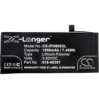 Battery for Apple A1863 iPhone 8 MQ6K2LL/A MQ6L2LL/A MQ6M2LL/A MQ7F2LL/A MQ7G2LL/A MQ7H2LL/A MQ7H2ZP/A 616-00357 616-00358