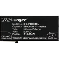 Battery for Apple A1984 A2105 A2106 A2108 iPhone 11.8 iPhone XR 616-00468 616-00471