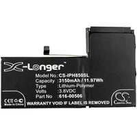 Battery for Apple A1921 A2014 A2100 A2101 A2102 A2103 iPhone 11.4 iPhone Xs Max 616-00506