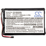 Battery for Garmin Nuvi 2505 Nuvi 2505LT Nuvi 2547 Nuvi 2547 LMT Nuvi 2555LMT Nuvi 2555LT Nuvi 2557 Nuvi 2557 LMT Nuvi 2557LMT Nuvi 2597 Nuvi 2597 LMT Nuvi 2597LMT 361-00035-03 361-00035-07