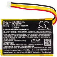 Battery for JBL Go 2 Go 2H GO2/MLP284154 MLP284154