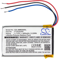 Battery for JBL Clip Micro 2 Micro II FT403048P
