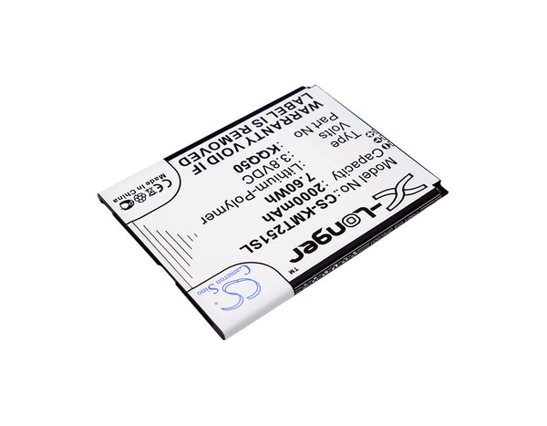 Battery for KAZAM TH25014-01 Thunder2 5.0 5834003660 KQQ50 KQQ50-XJFBF001172S