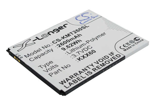 Battery for KAZAM Trooper 2 X6.0 Trooper 6.0 Trooper2 6.0 KXX60 KXX60-FHABC009886