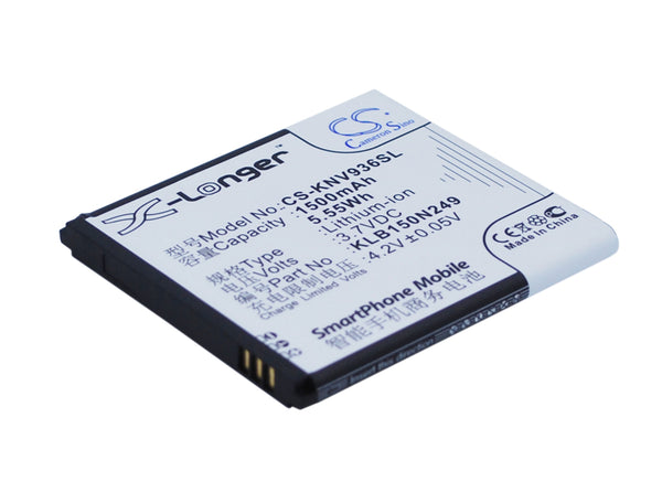 Battery for KONKA E5838 E830 E900 V936 W900 KLB150N249