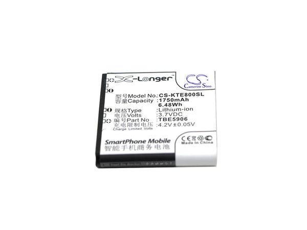 Battery for K-Touch E688 E800 E809 W688 W800 W808 TBE5906 TBW5915A