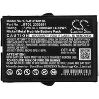 Battery for IKUSI 2303691 TM60 TM61 TM61Transmitters TM62 TM62 Transmitters 2303691 BT06