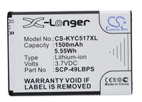 Battery for Kyocera C5155 C5170 C5171 Hydro Hydro Plus KYC5170 Rise Rise C5155 SCP-49LBPS