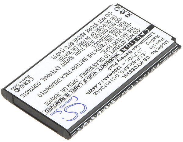 Battery for Kyocera C6530 C6530N Hydro Life Hydro Life 4G DC140704AB SCP-62LBPS
