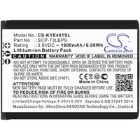 Battery for Kyocera DuraXE Epic DuraXV Extreme E4810 E4830 SCP-73LBPS