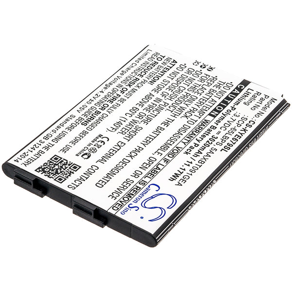 Battery for Kyocera DuraForce XD E6790 E6790 LTE 5AAXBT091GEA SCP-65LBPS