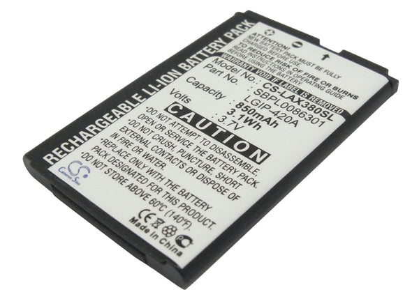 Battery for LG AX271 AX275 AX380 UX370 UX380 Wave LGIP-420A SBPL0086301