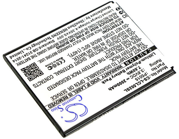 Battery for Logicom L-ITE 502 P5015 P5015(1ICP4/58/74)