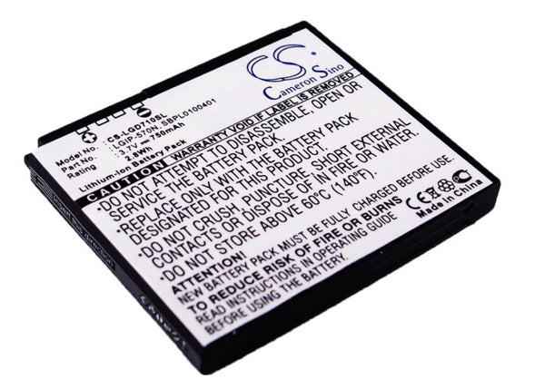 Battery for LG Shine II LGIP-570N SBPL0097801 SBPL0098301 SBPL0100401