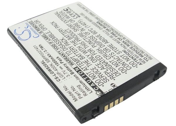 Battery for LG Etna eXpo GW820 GT540 GW620 GW620 Etna GW620 US GW620f GW820 GW820 eXpo GW825 GW825 IQ GW825v GW880 GW880 OPhone GX200 GX500 InTouch Max GW620 US Monaco LGIP-400N SBPP0027401