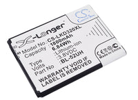 Battery for LG D325 DUAL SIM D325 Dual D325 D320 D285 D280N D280 VS45O VS450PP VS450 ULTIMATE II Spirit 4G BL-52UH BL-52UHB EAC62258202
