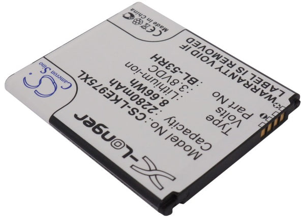 Battery for LG E975w Gee Optimus GJ BL-53RH EAC61958402 EAC61958407