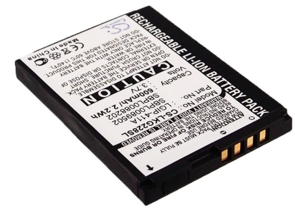 Battery for LG CG180 CG810 KG288 KG375 LX160 LGIP-411A SBPL0088202 SBPL0089501 SBPL0089502