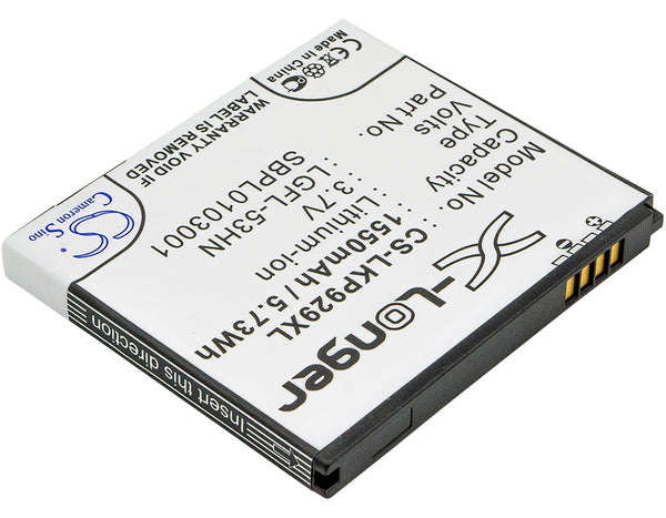Battery for LG C729 Doubleplay G2X Optimus 2X Optimus 3D Optimus Speed P920 P920H P925 P929 P990 P999 Star Thrill 4G KGFL-53HN LGFL-53HN SBPL0103001 SBPL0103002