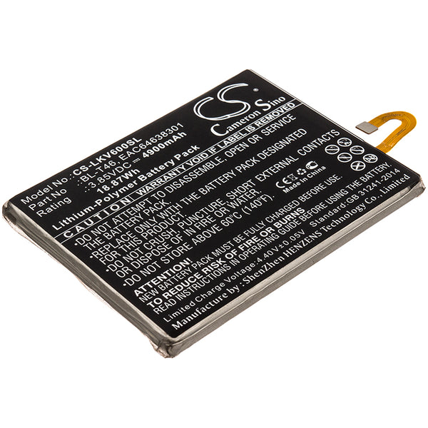 Battery for LG LMV600AM LMV600QM LMV600TM2X LMV600TML LMV600VM LMV605N V60 V60 ThinQ V60 ThinQ 5G V600QM5 V600QM6 V600VM BL-T46 EAC64638301