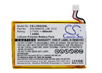Battery for Logitech Ultratin Keyboard Cover Y-R0032 533-000070 L/N: 1212