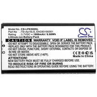 Battery for LG Music Flow P5 Music Flow P5 Strap NP5550B NP5550BR NP5550WL NP5558MC EAC63100301 TD-Aa15LG