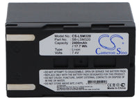Battery for Samsung VP-DC165Wi VP-D451 VP-DC165WBi SC-D366 VP-D365Wi VP-DC165WB SC-D365 VP-D364Wi VP-DC165W SC-D364 VP-D363i SB-LSM320