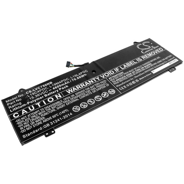 Battery for Lenovo Yoga 14C 2021 Yoga 14C ITL 2021 Yoga 7 14 Yoga 7 14 ITL5 Yoga C750 14 ITL L19C4PDC L19L4PDC L19M4PDC