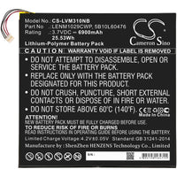 Battery for Lenovo Miix 310-10ICR (80SG006FUK) Miix 300 MIIX 310-10ICR (80SG005SPB) Miix 310-10ICR 80SG Miix 310-10ICR (80SG001FUS ) MIIX 310-10ICR (80SG002PMJ) 5B10L13923 5B10L60476 LENM1029CWP