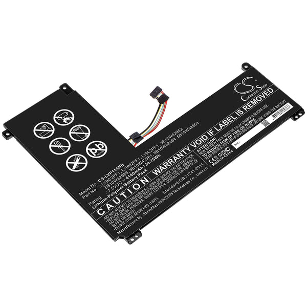 Battery for Lenovo IdeaPad 1-11IGL05 IdeaPad 1-14IGL05 5B10W42959 5B10W42961 5B10W42963 5B10W42964 L19C2PF1 L19L2PF1 L19M2PF1 SB10W42962
