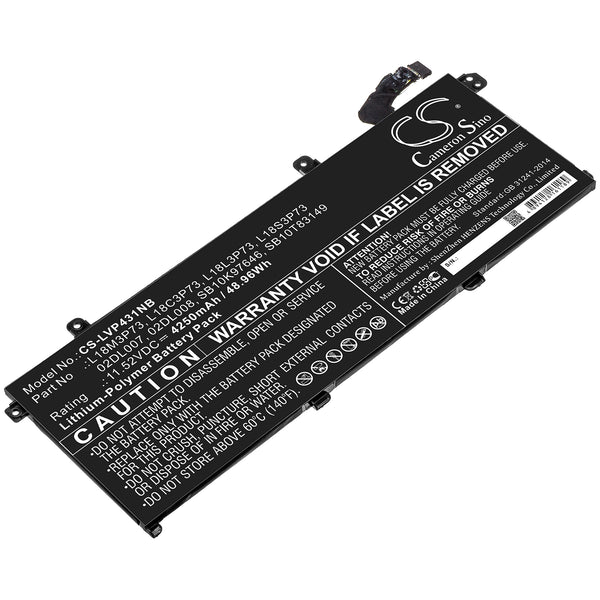 Battery for Lenovo ThinkPad T490 20N2A007CD ThinkPad T490 20N2A005CD ThinkPad T490-20N20049GE 02DL007 02DL008 3ICP5/80/73 5B10W13905 5B10W13906 L18C3P73 L18L3P73 L18M3P73 L18S3P73 SB10K97645