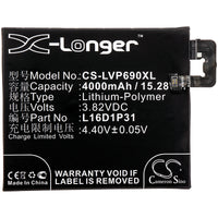Battery for Lenovo PB2-690N Phab 2 Pro Phab2 Pro L16D1P31