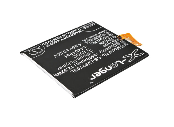 Battery for Lenovo PB1-770N PB1-770N Dual SIM TD-LTE L14D1P31