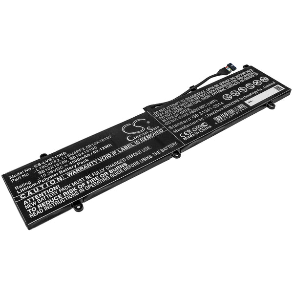 Battery for Lenovo Yoga Slim 7 15 Yoga Slim 7-15IMH05 5B10X18187 L19C4PF2 L19M4PF2 SB10X18189 SB10X18190