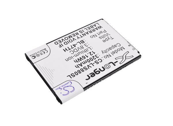 Battery for LG B1 Lite D631 D837 D838 F350K F350L F350S G Pro 2 G Pro 2 LTE G Vista VS880 G Vista BL-47TH EAC62298601