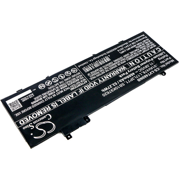 Battery for Lenovo ThinkPad T480s 20L7A00UCD ThinkPad T480s 20L7A011CD ThinkPad T480s-20L8S02D00 01AV478 01AV479 L17L3P71 L17M3P71 SB10K97620 SB10K97621