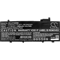 Battery for Lenovo ThinkPad T480s ThinkPad T480s 20L7002LCD ThinkPad T480s 20L7002XCD ThinkPad T480s 20L7A006CD ThinkPad T480s 20L7A00TCD 01AV478 01AV479 L17L3P71 L17M3P71 SB10K97620 SB10K97621